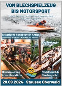 Rennboote Stausee Oberwald Plakat